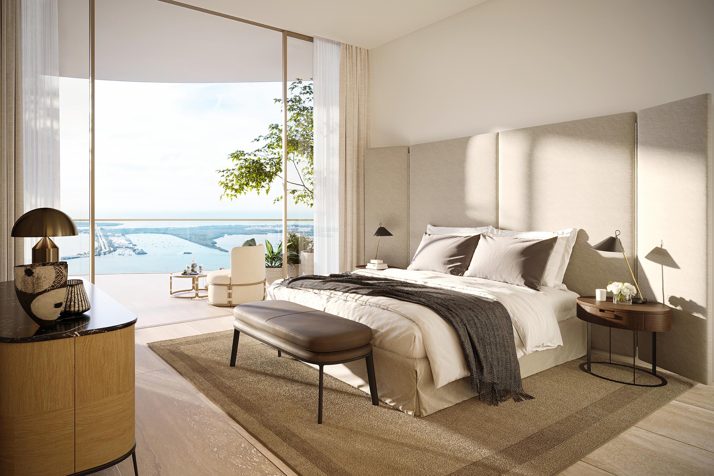 Rendering of The Residences at 1428 Brickell Primary Bedroom